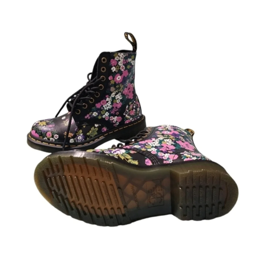 Dr. Martens Pascal Vintage Floral Backhand Boots Womens Size 6 - Picture 6 of 7